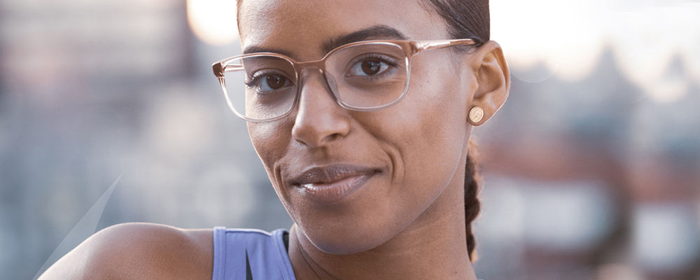 Person wearing Nike glasses