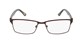 brown rectangular eyeglasses frames for men