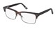 Brown rectangular tortoise shell glasses for men