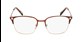 brown square full rim eyeglass frames for men