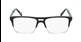black and clear plastic aviator glasses