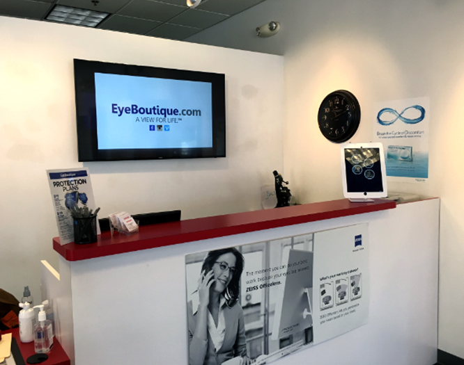 Interior view of Geneva Illinois eye care center