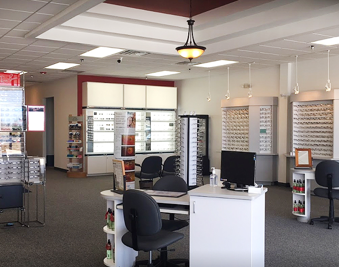 Interior view of Naperville eye care center