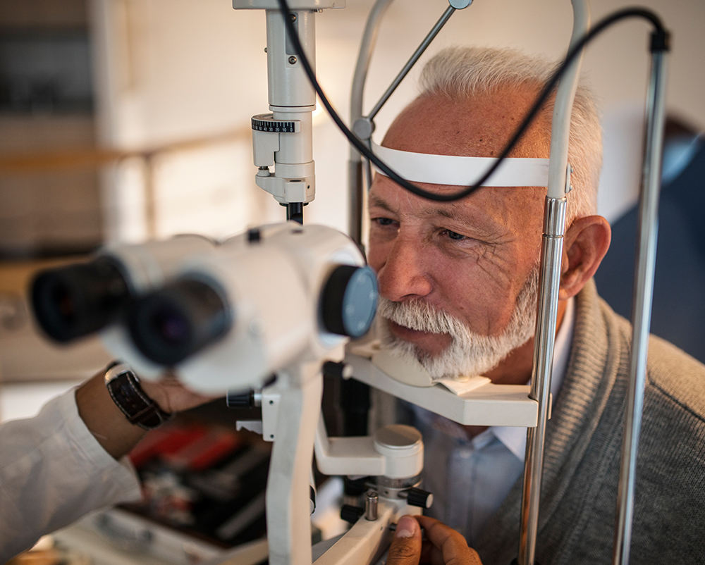 Optometrists providing vision care for seniors